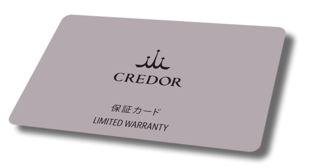 CREDOR 保証カード LIMITED WARRANTY